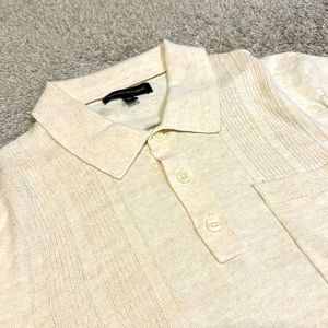 Banana Republic Linen Cotton Sweater Polo